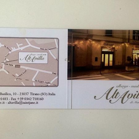 Albergo Altavilla Tirano Exteriér fotografie